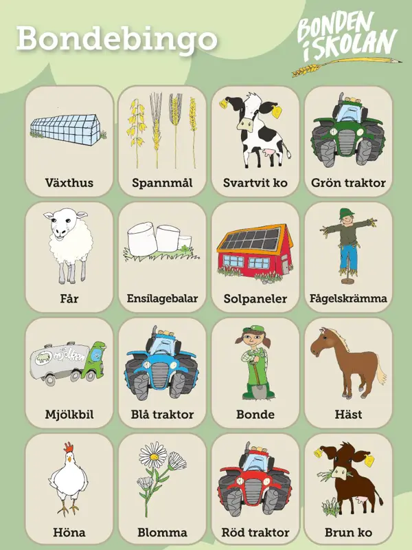 Bondebingobild. Klicka för att se visa hela bilden.